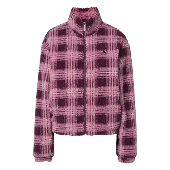 Karl Kani Γυναικείο μπουφάν OG Check Teddy Trackjacket
